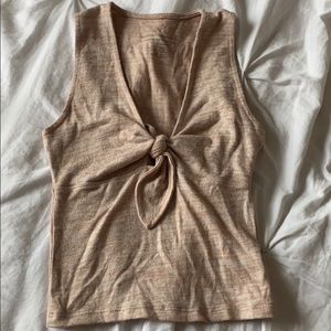 American Eagle tie front cami